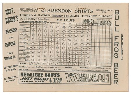 Lot #8434  1906 Chicago Cubs Game Program with Frank Chance Cover Photo - Image 3