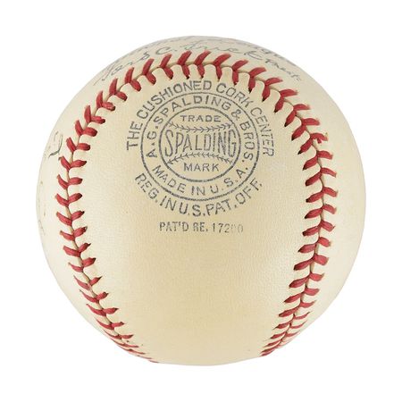 Lot #8229 Spectacular Dual Autographed Baseball  -  Ty Cobb and Honus Wagner - Image 3