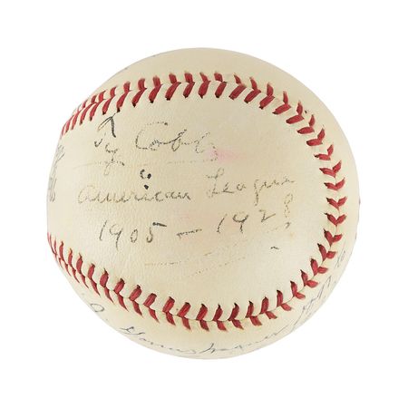 Lot #8229 Spectacular Dual Autographed Baseball  -  Ty Cobb and Honus Wagner - Image 2