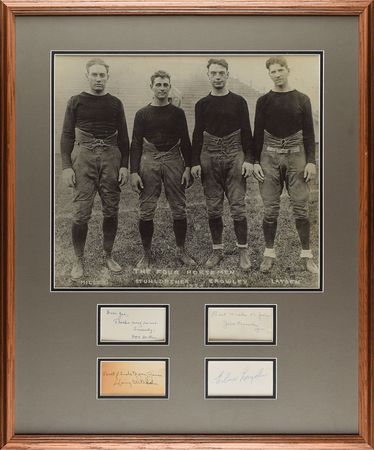 Lot #8467  Four Horsemen Signed Display - Image 1