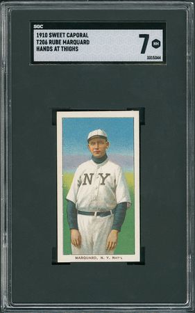 Lot #8017  1910 T206 Sweet Caporal Rube Marquard