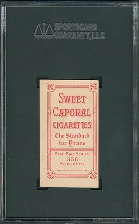 Lot #8018  1910 T206 Sweet Caporal Tris Speaker - SGC 70 EX+ 5.5 - Image 2
