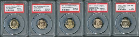 Lot #8020  1910-12 Sweet Caporal P2 Pins Hall of Famers PSA Graded Collection (26 Different) - Image 5