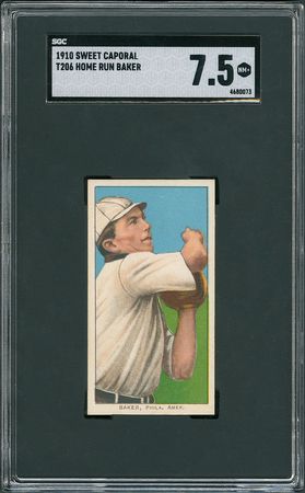 Lot #8016  1910 T206 Sweet Caporal Home Run Baker