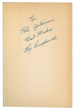 Lot #8295 Roy Campanella Signed 1952 Hardcover Edition of  