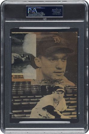 Lot #8410 Arky Vaughan Signed Photograph - PSA/DNA - Image 2