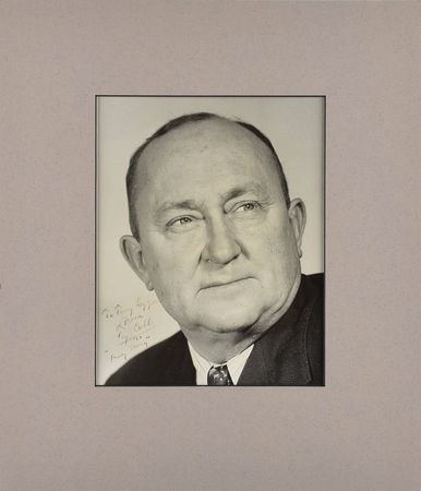 Lot #8376 Ty Cobb Signed Photograph Inscribed to Tony Lazzeri - Image 1