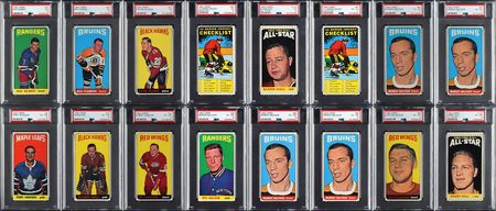 Lot #8177  1964 Topps Hockey Collection of (244) Cards with 33 PSA Graded - Image 2