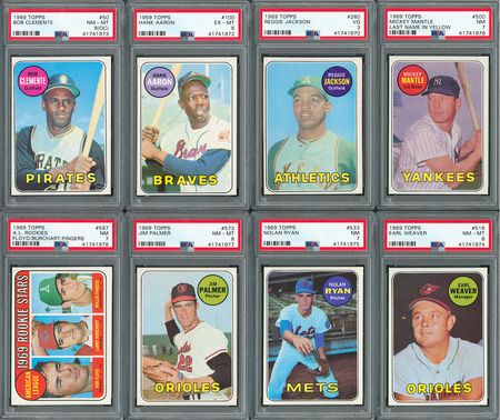 Lot #8123  1969 Topps Complete Set with (8) PSA Graded - Image 1