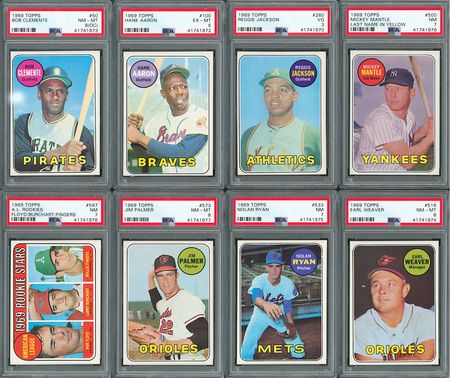 Lot #8123  1969 Topps Complete Set with (8) PSA Graded - Image 2