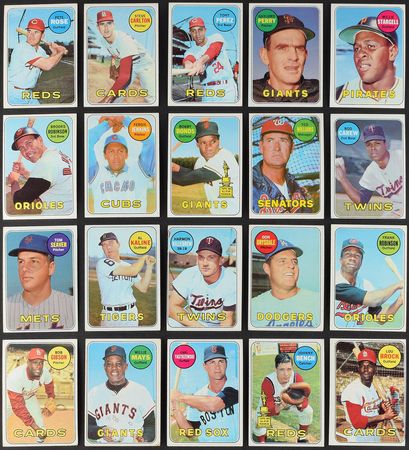 Lot #8123  1969 Topps Complete Set with (8) PSA Graded - Image 3