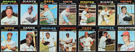 Lot #8146  1971 Topps HIGH GRADE Complete Set with PSA (15) Graded - Image 7