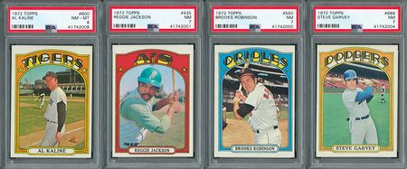 Lot #8147  1972 Topps Complete Set with (14) PSA Graded - Image 2
