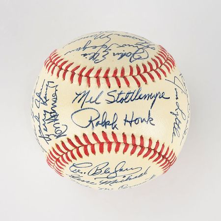 Lot #8257  1970 New York Yankees VERY HIGH GRADE Team Signed Baseball - Thurman Munson Rookie Year - Image 5