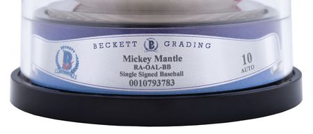 Lot #8271 One Dozen Mickey Mantle BVG Graded and Encapsulated Single Signed Baseballs - Image 3