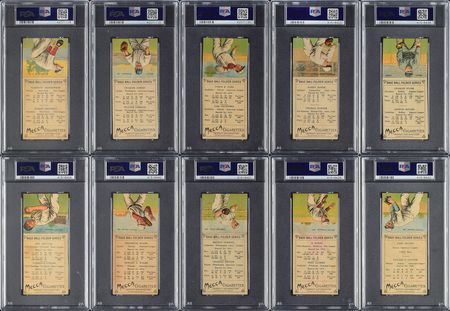 Lot #8024  1911 T201 Mecca Double Folders PSA Completely Graded Set (50) - Image 2