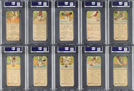Lot #8024  1911 T201 Mecca Double Folders PSA Completely Graded Set (50) - Image 4