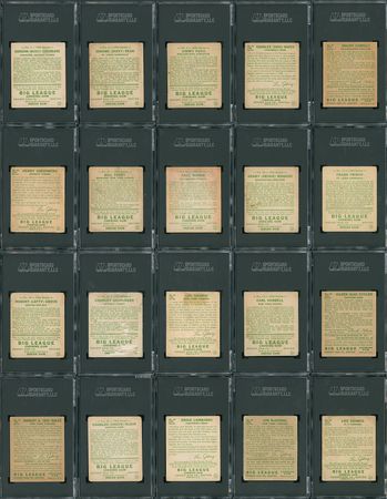 Lot #8037  1934 Goudey SGC Fully Graded Complete Set (96) - Image 3