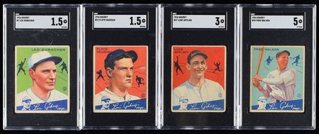 Lot #8037  1934 Goudey SGC Fully Graded Complete Set (96) - Image 5