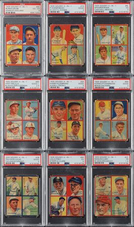 Lot #8034  1935 Goudey PSA Completely Graded Set of (36) Cards - Image 2