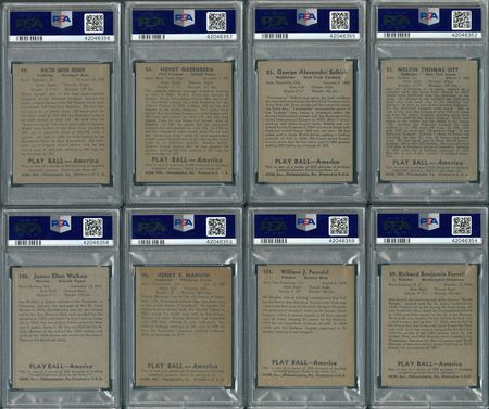 Lot #8038  1939 Play Ball Partial Set of (135/162) with (10) PSA Graded - Image 4