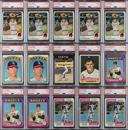 Lot #8131  1969-1980s Nolan Ryan Collection with (25) PSA Graded - Over 100 Total Cards! - Image 2