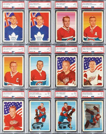 Lot #8175  1963 Parkhurst Hockey VERY HIGH GRADE Complete Set (99) with (13) PSA Graded - Image 2