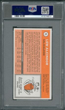 Lot #8195  1969 and 1970 Topps Lew Alcindor Signed Basketball Cards - both PSA/DNA GEM MINT 10 - Image 4