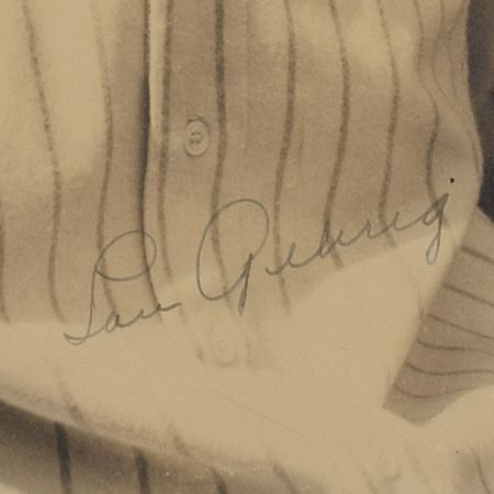 Lot #8387 Lou Gehrig Signed Type 1 Photograph - PSA/DNA - Image 2