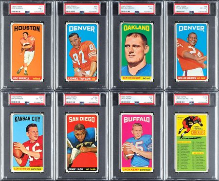 Lot #8170  1965 Topps Football Near Set (174/176) with (19) PSA Graded - Image 1
