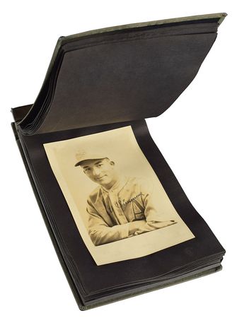 Lot #8408  1929 Philadelphia A's World Series Champions Player Issued Team Signed Photo Album with 29 Signatures including Mack, Foxx and Collins! - Image 6