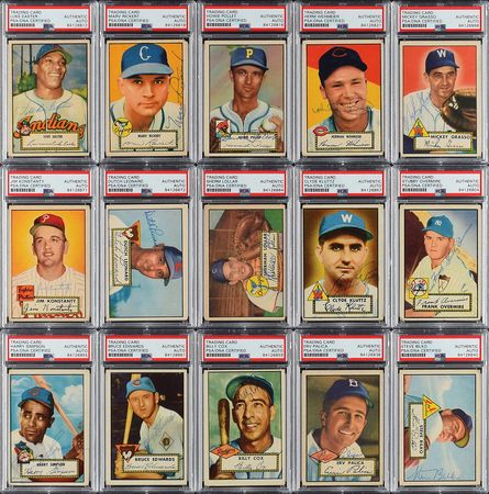 Lot #8182  1952 Topps Autographed Partial Set of (308) Cards with (22) High Numbers - Image 3