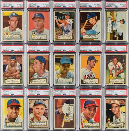 Lot #8182  1952 Topps Autographed Partial Set of (308) Cards with (22) High Numbers - Image 4