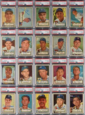 Lot #8182  1952 Topps Autographed Partial Set of (308) Cards with (22) High Numbers - Image 5