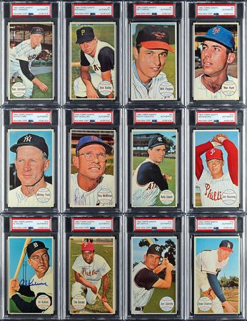 Lot #8188  1964 Topps Giants Completely PSA/DNA Autographed PSA Set (60) with Roberto Clemente Graded MINT 9! - Image 3