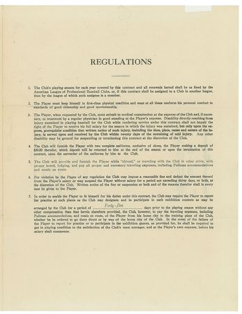 Lot #9013 Babe Ruth 1932 New York Yankees Signed Player Contract - Image 3