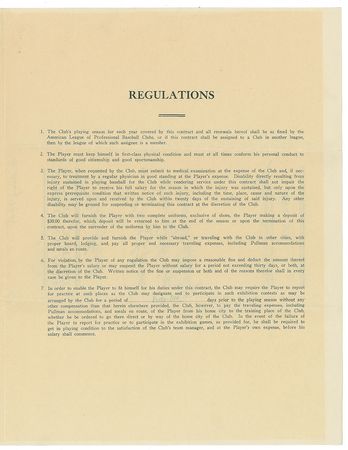 Lot #9022 Lou Gehrig 1935 New York Yankees Signed Player Contract - Image 3