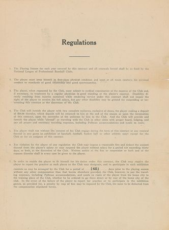 Lot #9005 Rogers Hornsby 1921 St. Louis Cardinals Signed Player Contract (NL Batting Champion!) - Image 3