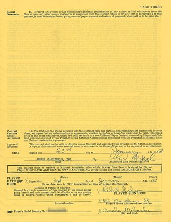 Lot #9070 Bob Gibson 1958 and 1975 Cardinals Signed Player Contracts (2x) - First and Last Seasons! - Image 3