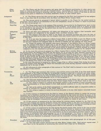 Lot #9064 Stan Musial 1956 St. Louis Cardinals Signed Player Contract - Image 3