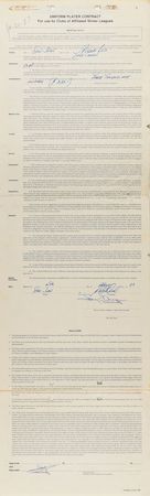 Lot #9116 Tony Gwynn 1983 Puerto Rico Winter League Signed Player Contract (Earliest Known) - Image 1
