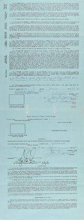Lot #9093 Sparky Anderson 1969 Puerto Rico Winter League Signed Manager's Contract - Image 1