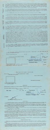 Lot #9111 Tony Perez 1979 Puerto Rico Winter League Signed Player Contract - Image 1