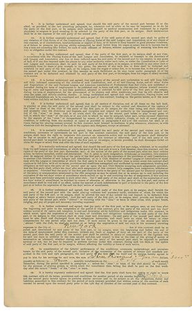 Lot #9001 Christy Mathewson 1902 New York Giants Signed Player Contract - Image 3