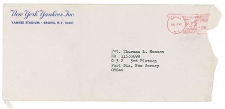 Lot #9113 Thurman Munson 1969 New York Yankees Signed Player Contract (Rookie Season) - Image 5