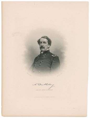 Lot #8333 Abner Doubleday 1867 US Army Signed Document - Image 2