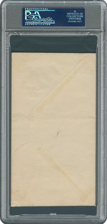 Lot #8342 Walter Johnson Signed Baseball Centennial First Day Cover - PSA/DNA - Image 2
