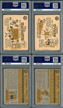 Lot #8078  1960 Topps PSA MINT 9 Low Pop Lot (4) - Image 2