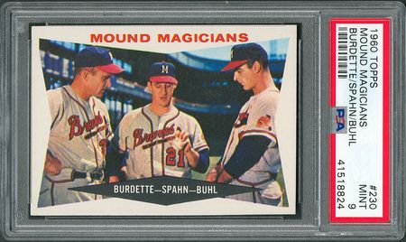 Lot #8073  1960 Topps #230 Mound Magicians - PSA MINT 9 - Image 1