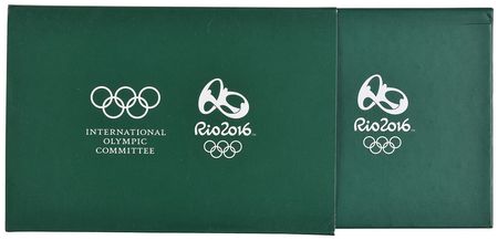 Lot #8506  2016 Rio Summer Olympics Athlete's Participation Medal and Diploma - Image 1